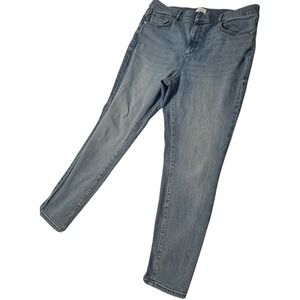 LOFT Outlet Women's Size 14 Mid Rise Stretch Jeans Light Wash Denim Pants